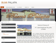 Tablet Screenshot of bumipalapa.com